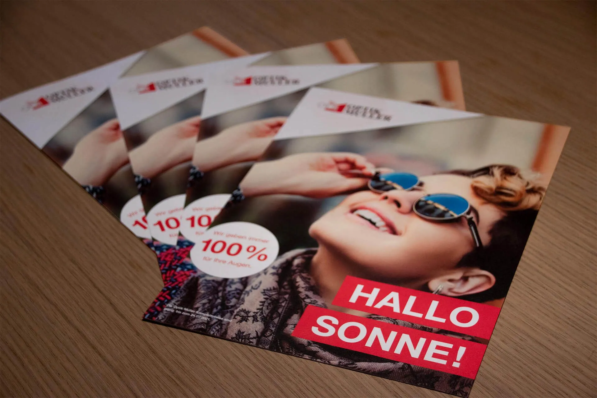 Zeitungsbeilage für Optik Müller - Printprojekt von greiterundcie.