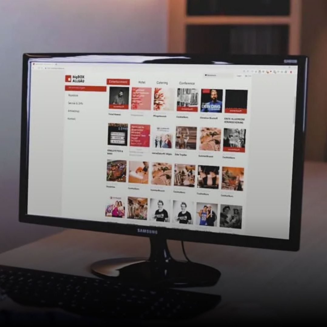 BigBox Allgäu Projekte Vorschaubild Website Relaunch durch die Werbeagentur greiterundcie.